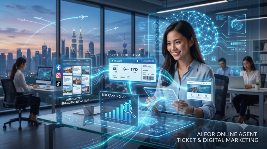 AI for Online Agent Ticket Business: Enhance The Digital Marketing 
